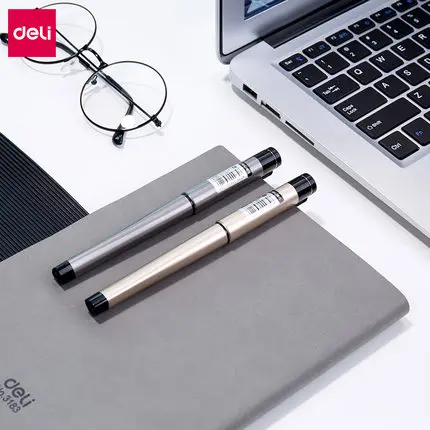 2 шт DELI S96 для деловых подписей гелевая ручка 0 7 мм письменная работа в офисе |