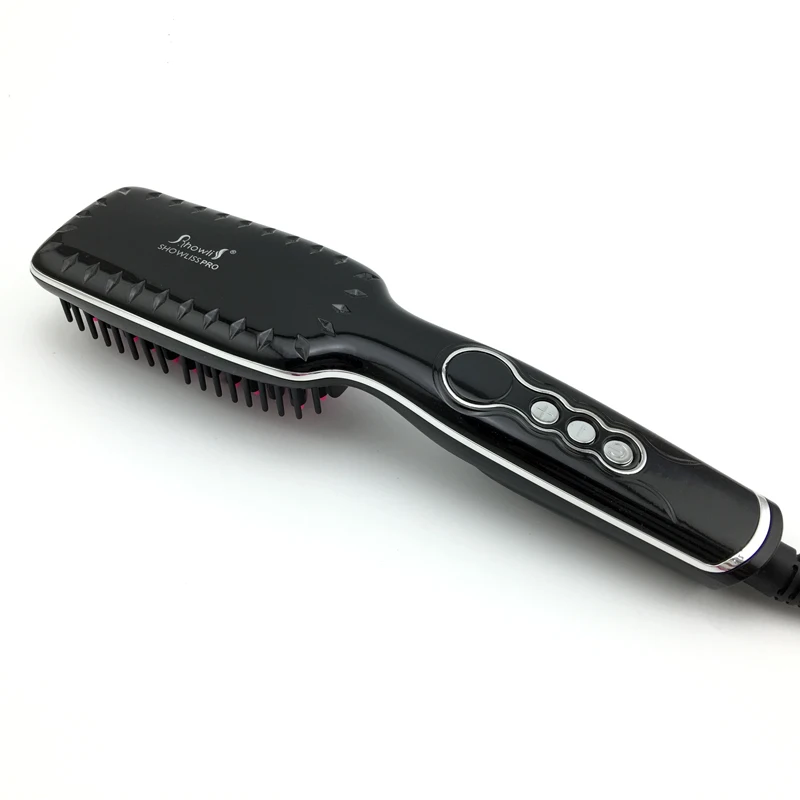 

Brand New Showilss Digital Electric Hair Straightener Brush Comb Detangling Straightening Irons Hair Brush EU/ US/ UK Plug