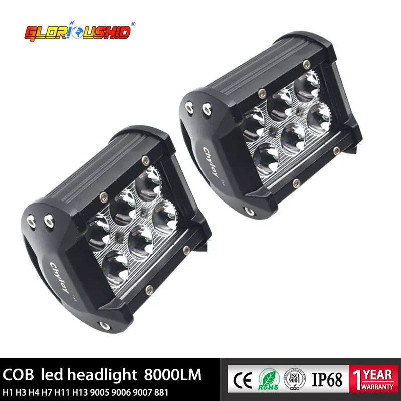 

1 set 2 pieces 4inch 18W Driving Fog Lights Spot 6000K white LED light bar bulb Led Work Light for Off-road, Truck, SUV