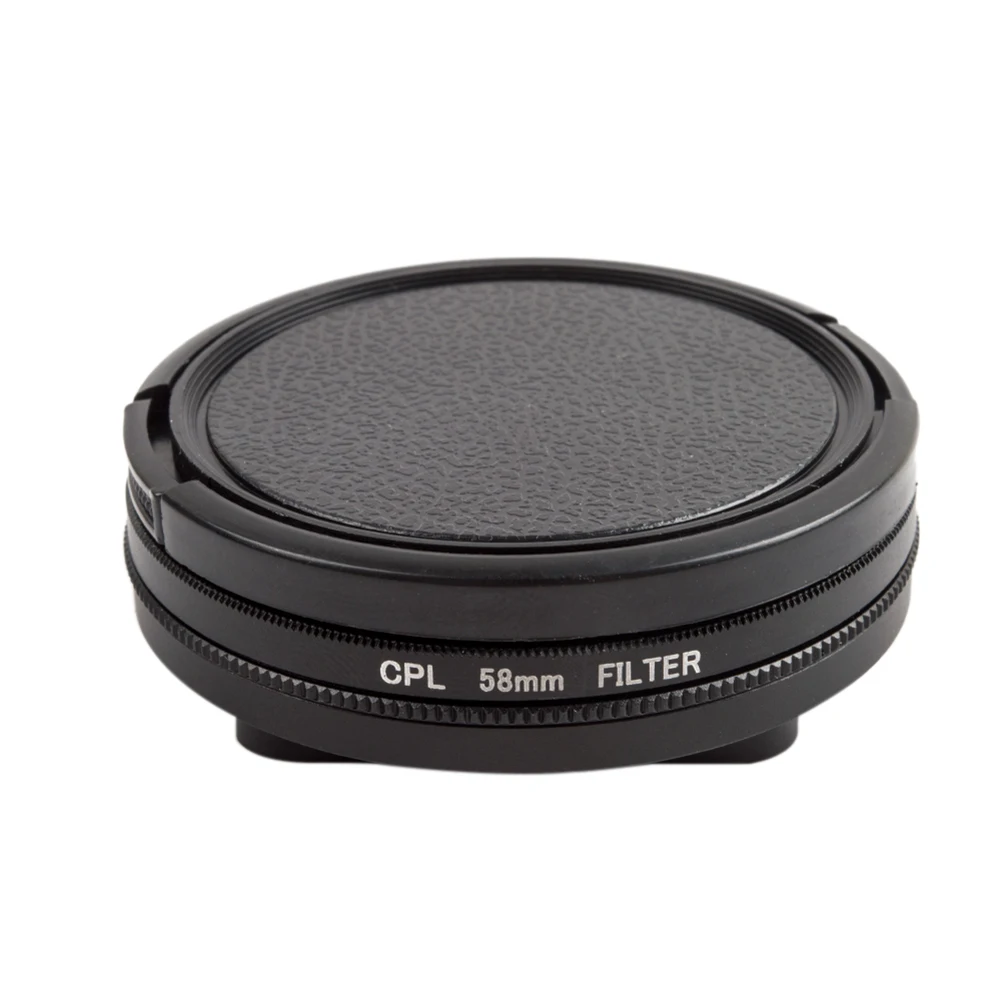 58mm Camera CPL Filter Protector Lens Filter + Camera Lens Frame