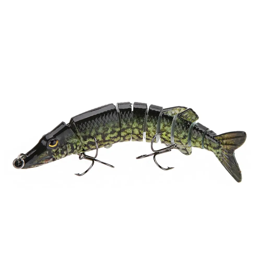 12.5 سنتيمتر 20g Wobblers الصيد السحر 9 القطاعات Crankbait Swimbait البحر بايك سمك لوري الاصطناعي الطعم مع هوك الصيد معالجة Pesca