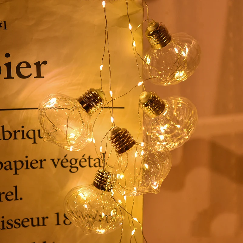 100 светодиодный гирлянда в виде репчатого лука 9 см большая лампочка Luminaria медная