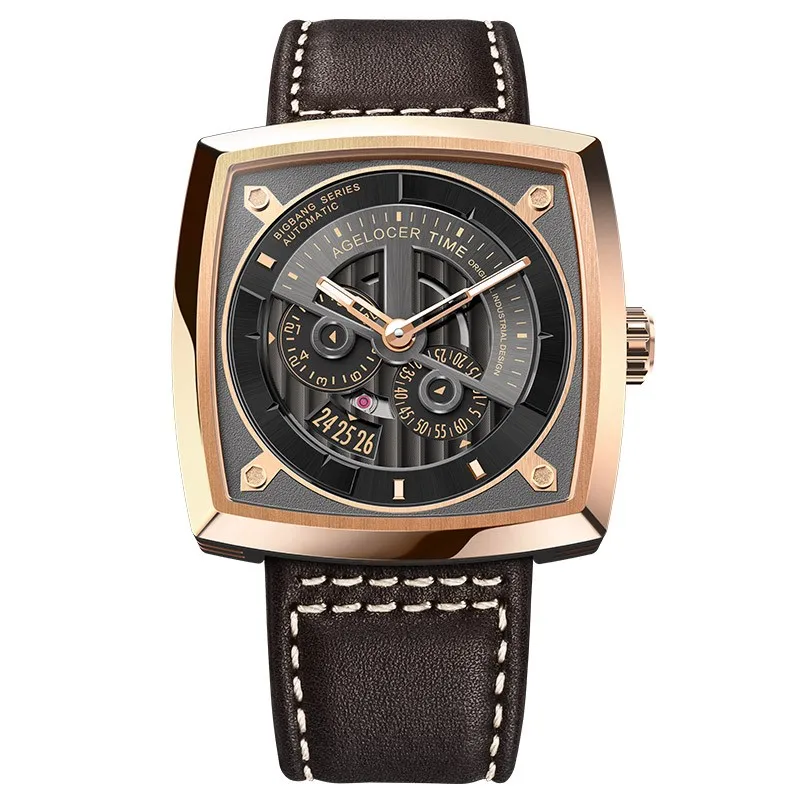 AGELOCER спортивные мужские часы, большой швейцарский бренд, водонепроницаемые военные часы, механические наручные часы, мощность, Reseve, 42 часа, 5603A2 - Цвет: 5603D2