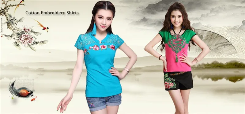 Cotton Embroidery Shirts