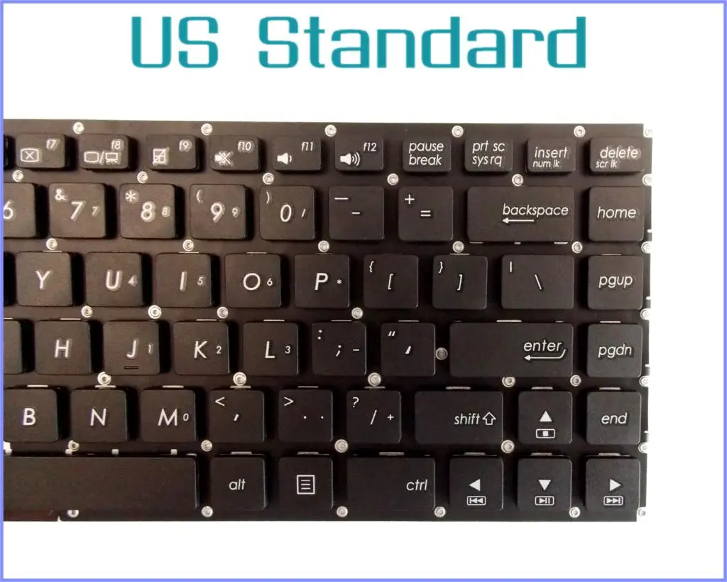 US English Version Keyboard for ASUS VivoBook 0KNB0-4107US00 MP-12F33US-9201 AEXJ7U00010 Laptop No Frame