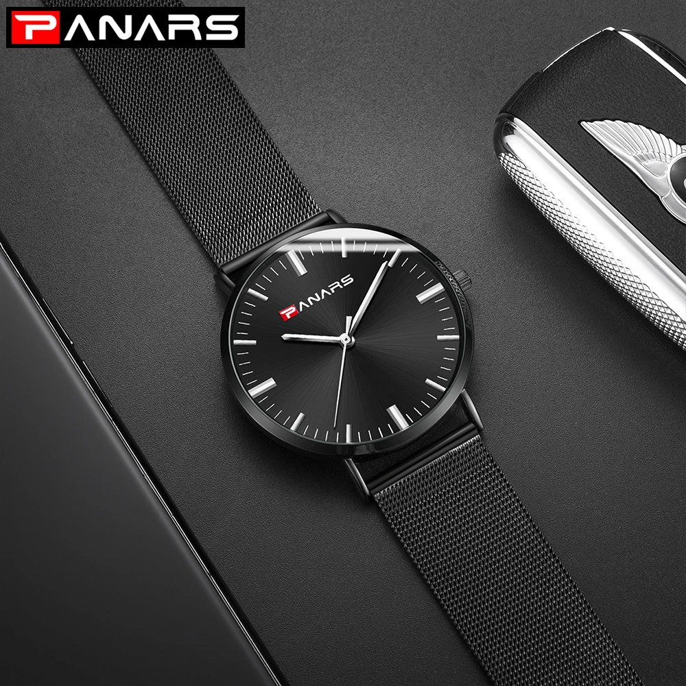 Мужские часы Топ бренд класса люкс водонепроницаемые тонкие сетчатые минималистичные наручные часы для мужчин кварцевые спортивные часы Relogio Masculino
