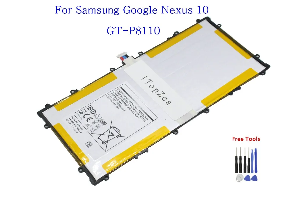 ITopZea 1x9000 мАч сменный аккумулятор SP3496A8H для Samsung Google Nexus 10 GT-P8110 P8110 HA32ARB Аккумулятор