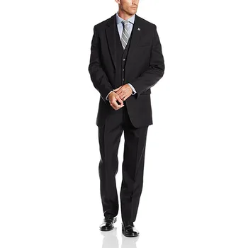 

Custom Made Men Suits Wedding Party Elegant Tuxedos 2 Button 3 Piece Slim Fit Wedding Groom Tuxedos (Jacket+Pants+Vest) G504