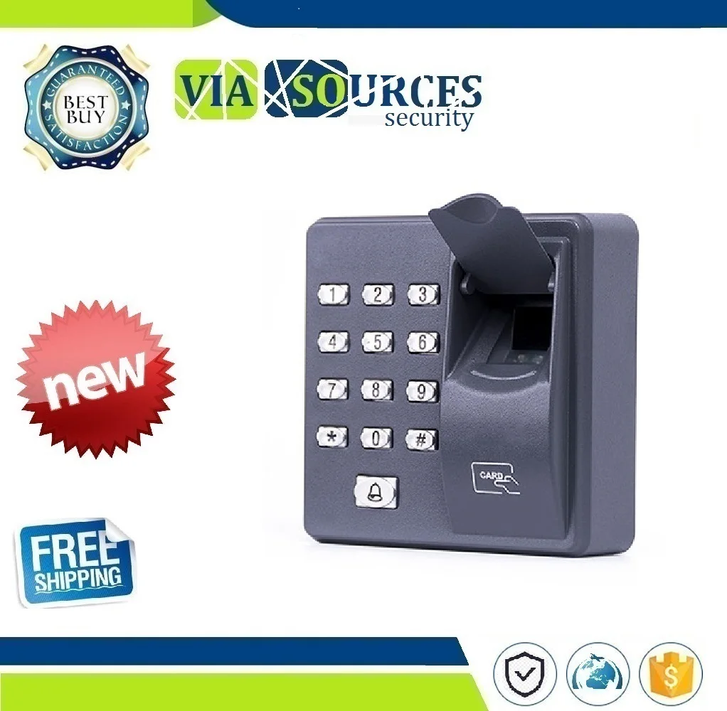 

500 Users Biometric Standalone Fingerprint Access Control RFID Reader Scanner Sensor For Door Lock 10PCS TAGS
