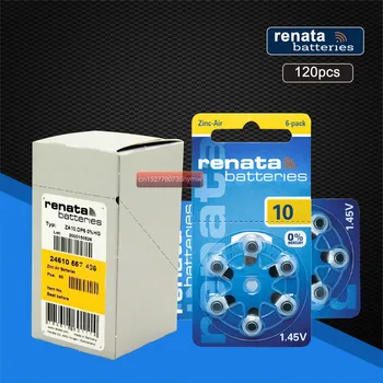 

Renata 120pcs/20pack 1.45V Renata Maratone Plus Size ZA10 PR70 Zinc Air Battery
