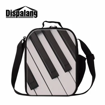 

Dispalang Music Lunch Bag for Children Unique Cooler Bag Patterns Art Insulated Lunch Container Fashion Lunch Carriers for Girls