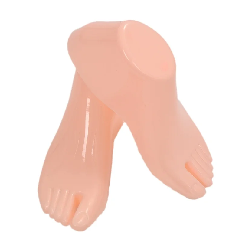 

Pair of Hard Plastic Feet Mannequin Foot Model Tools for Shoes Display (Adult Feet)