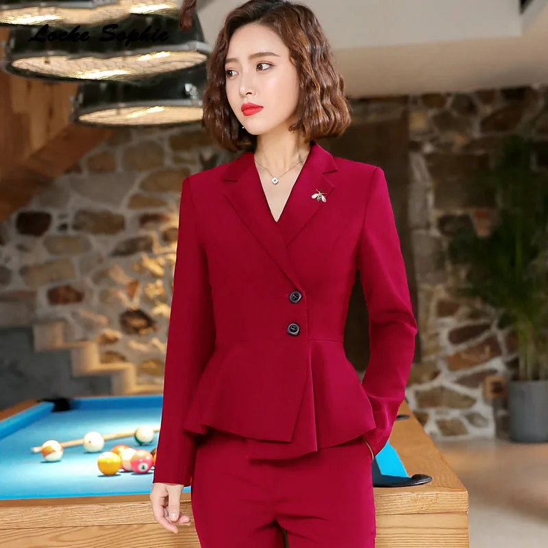 

Women's Plus size Blazers coats 2019 Spring cotton blend irregular Small Suits jackets ladies Skinny Office Blazers Suits coats