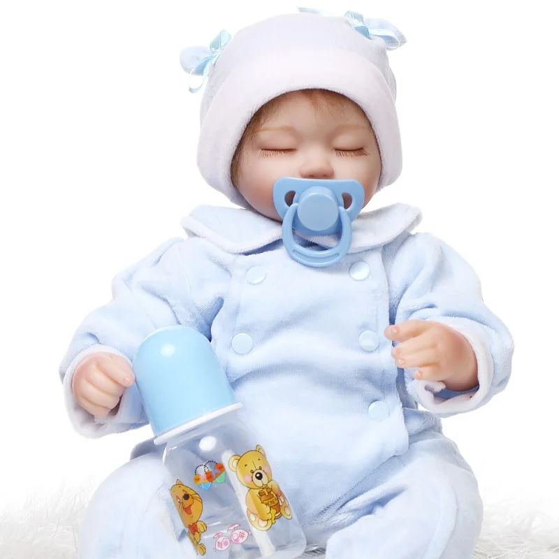 Nicery 16 18 дюймов 40 45 см кукла Bebe Reborn мягкая силиконовая игрушка для мальчиков и