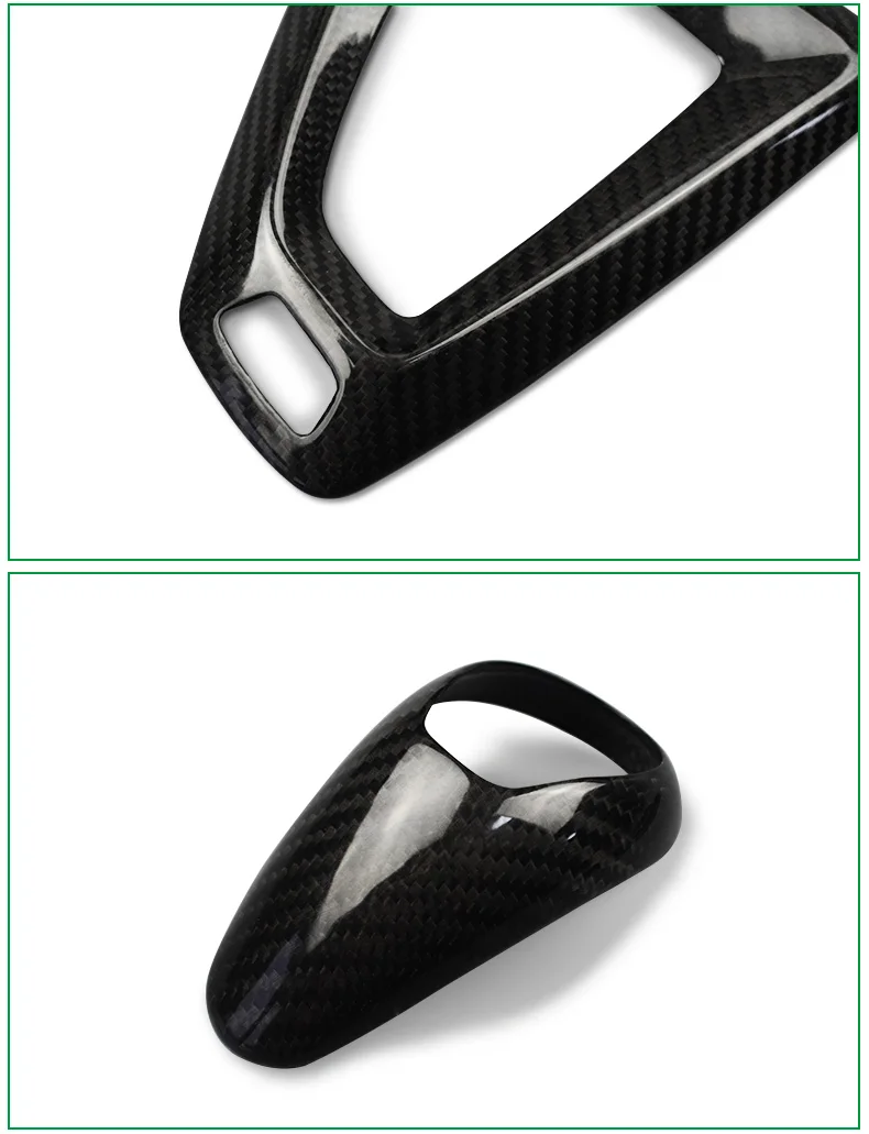 Carbon Fiber Gear Knob Cover for BMW F80 M3 F82 M4 F87 E92 E93 E60 M5 F10 M5 M6 F85 X5M F86 X6M Accessories Car Styling (5)