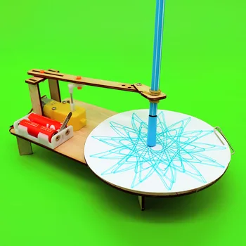 

Electric plotter manual assembly steam maker education model children experiment toy gift