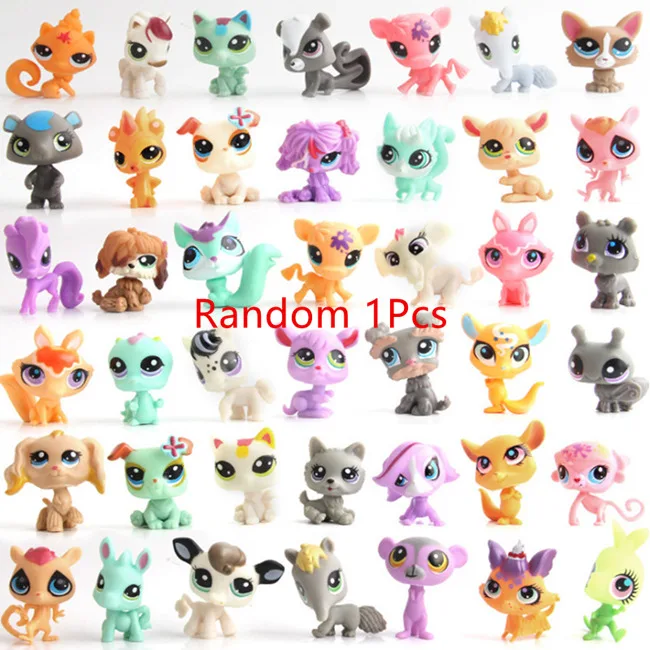 LPS Pet Shop игрушки куклы короткошерстая кошка Коллекция Фигурки Модель высокое качество игрушки подарки игрушки для косплея детский лучший подарок - Цвет: Random 1 Pcs