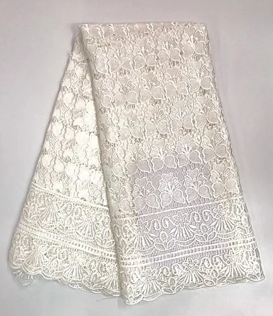 

polyester light cord laces for nigerian party african lace fabric white guipure lace fabric high quality guipure lace RFJUL143