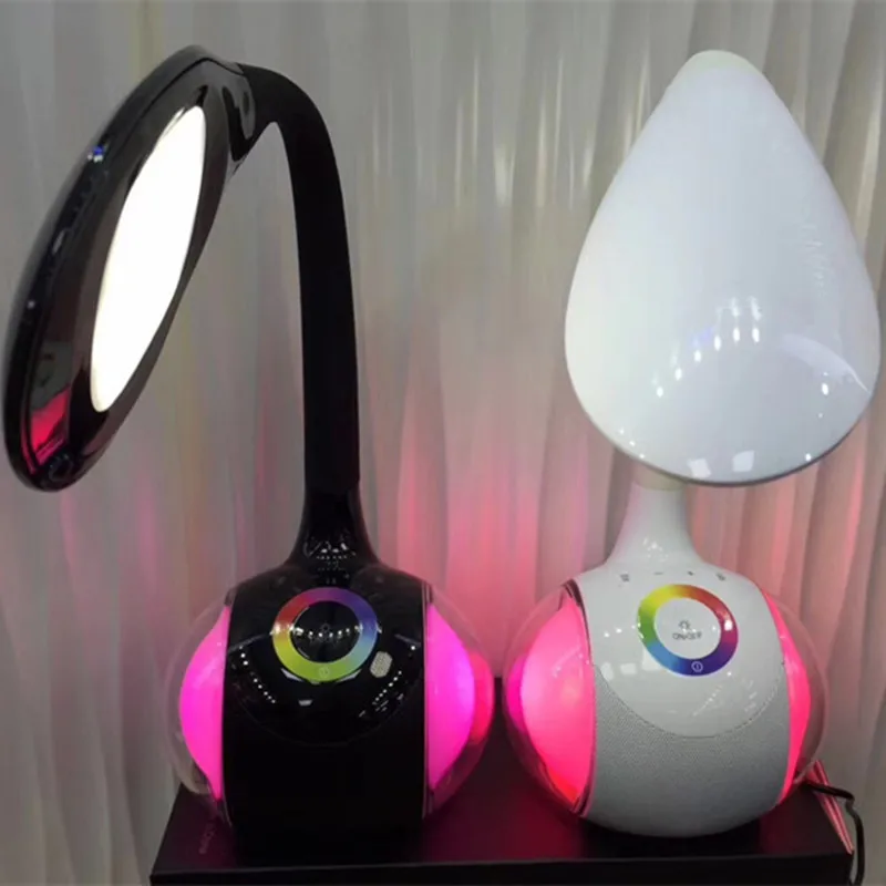Smart touch Bluetooth speaker learning light desktop colorful eye Colorful lights protection table lamp wireless audio