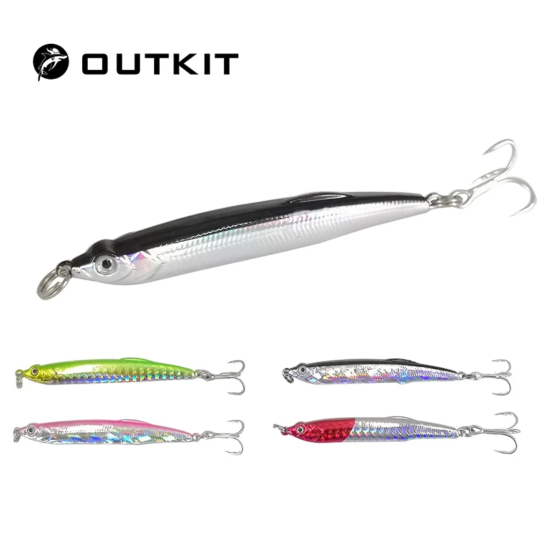OUTKIT 1 pcsThrill عصا الصيد إغراء 11/17g غرق قلم الصب طويل شاد أسماك 3D عيون الطعم الاصطناعي باس بايك السحر OUTKIT 1 pcsThrill عصا الصيد إغراء 11/17g غرق قلم الصب طويل شاد أسماك 3D عيون الطعم الاصطناعي باس بايك السحر