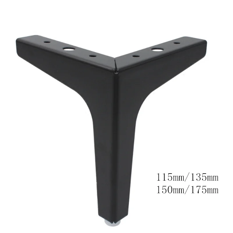 4pcs Adjule Height Hardware Furniture Legs Metal Triangle Table Hairpin Squar Cabinet Sofa Foot Accessories