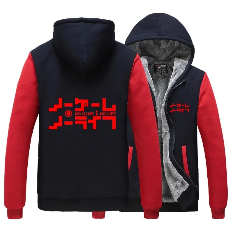Высокое качество унисекс аниме Cos NO GAME NO LIFE Sora Shiro толстовка с капюшоном кардиган без игры нет жизни флис толстая Повседневная Толстовка Куртка