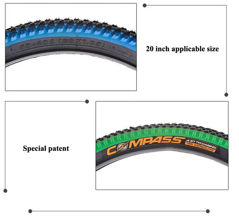 26*1,95 MTB велосипедные шины 60/90 TPI 60/120 PSI Нескользящие велосипедные шины многоцветные велосипедные шины