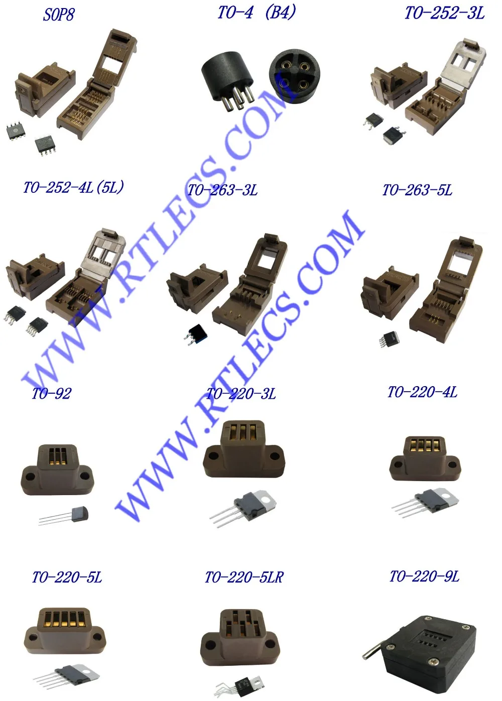 TO-252 Pacote 3 Pin Burn-in Soquete Banhado