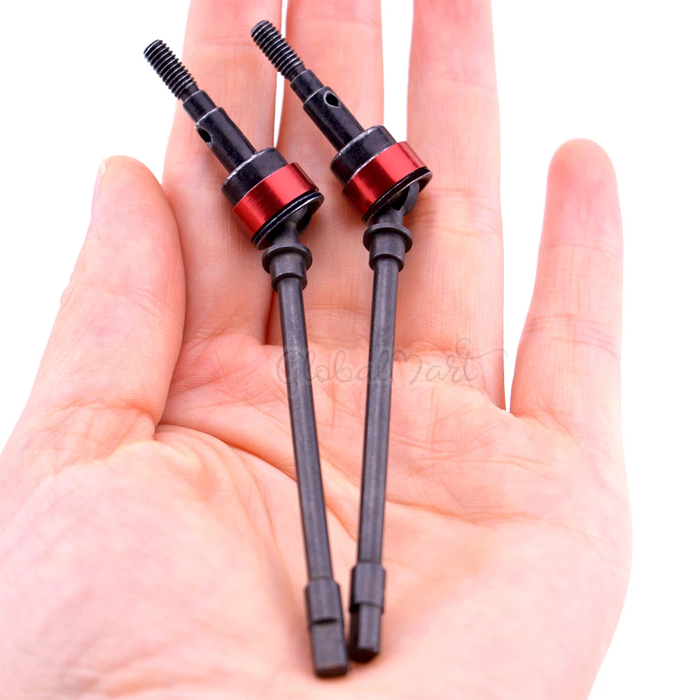 Hard Steel Front Axle CVD Drive Shaft for 110 Axial SCX10 Upgrade Option Parts Hop-Up  (1)