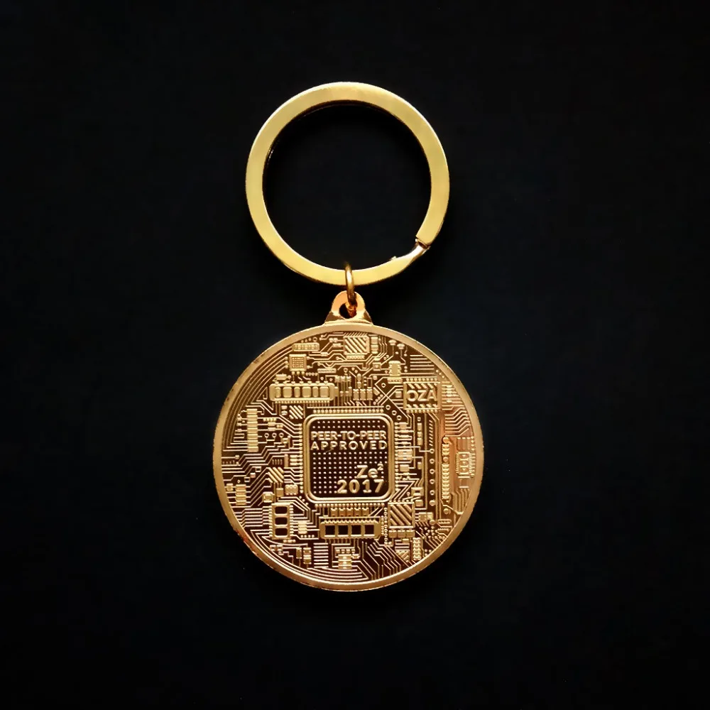 

3 Choice Bitcoin Coin Keychain Gold Silver Commemorative Litecoin Ethereum Coin Keychain Coin Car Bag Keyring Jewelry Gift