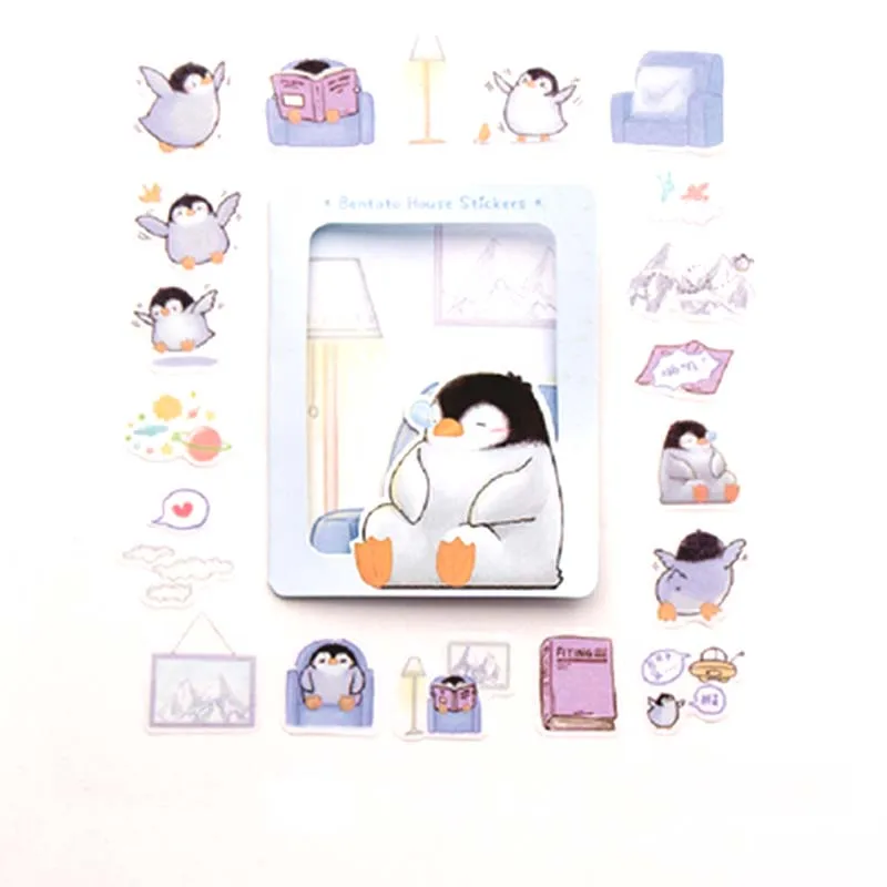 

Cute Penguin Unicorn Cat Decoration Stationery Stickers Animal Scrapbooking DIY Diary Album Sticker Seals Label school supplies