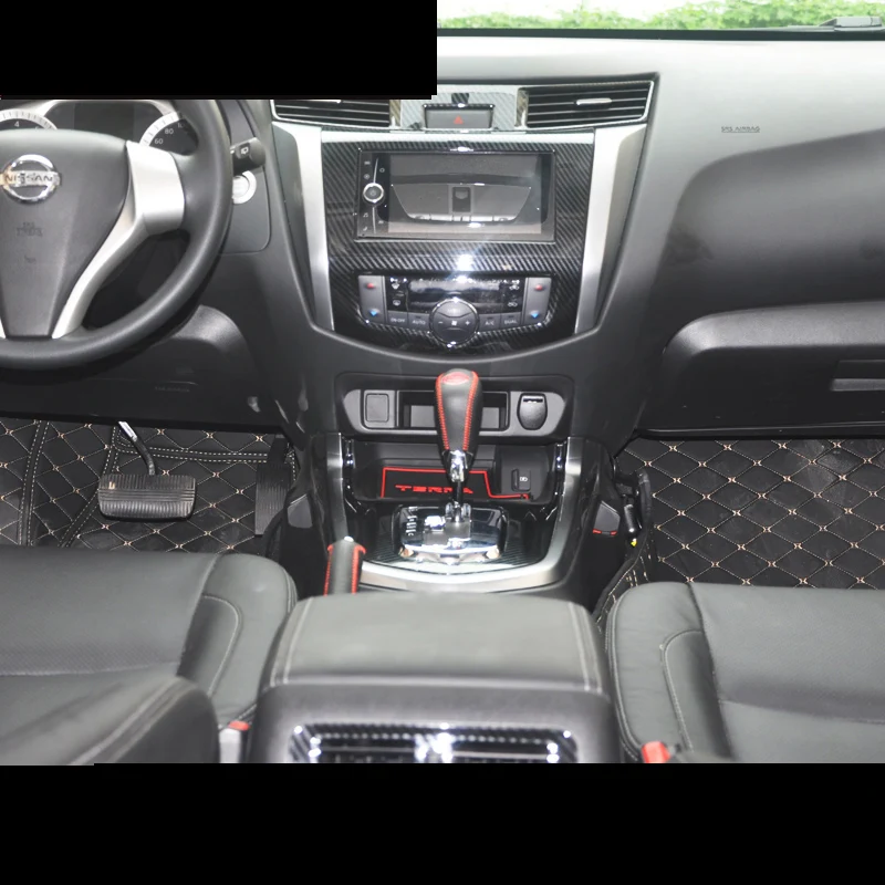 Для Nissan Terra ABS gps навигационная панель Обложка медиа экран Рамка автомобильный Стайлинг