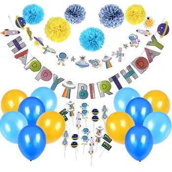 

Universe Solar System Star Party Decoration Galaxy Outer Space Theme Kids Birthday Party Supplies Planet Decor