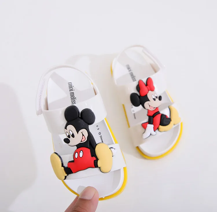 2019 Новый мини Melissa/Детские сандалии Минни Микки летние детские мягкая обувь для