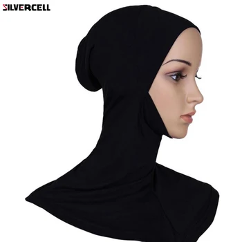 

Hijab Headwear Full Cover Underscarf Ninja Inner Neck Chest Plain Hat Cap Scarf Bonnet