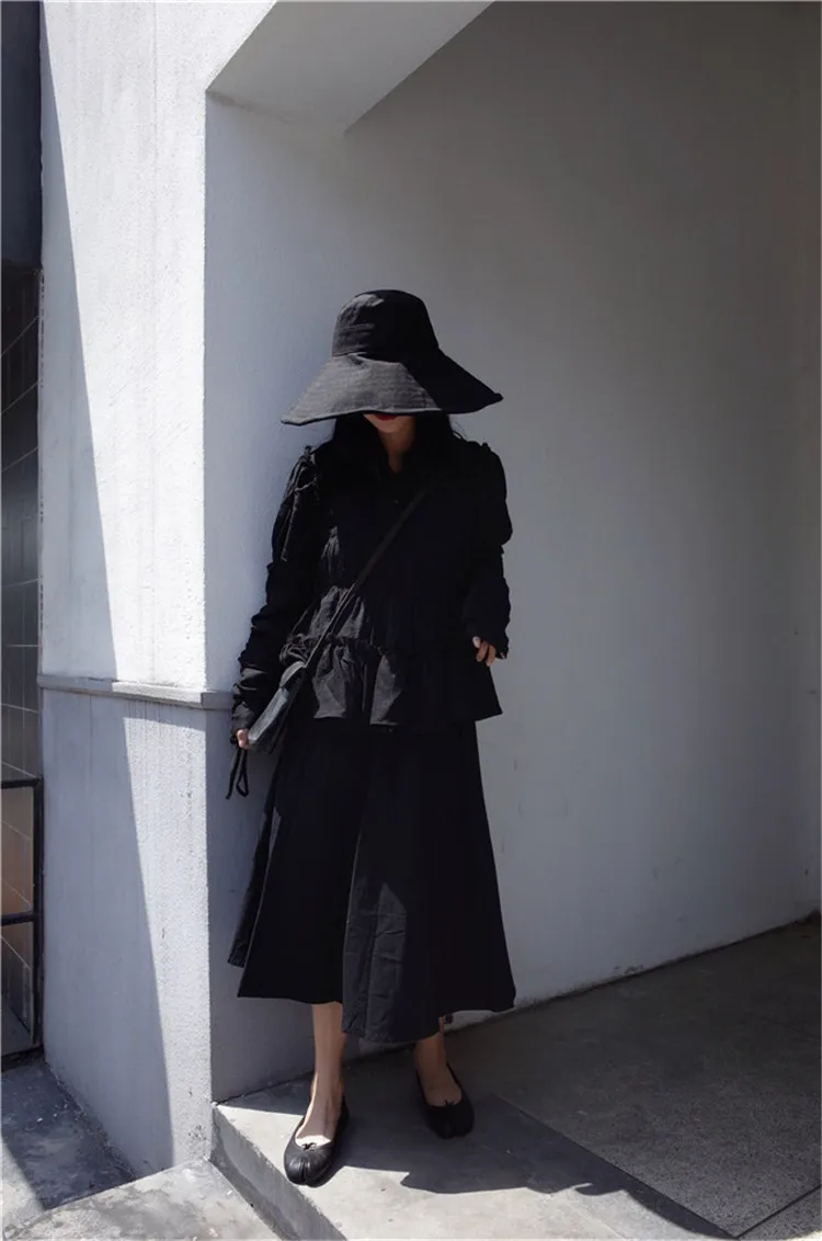 2018 New Japanese Solid Color Sun Hat Summer Travel Collapsible Sun Protection Beach Casual Sun Hat ACA96 (9)