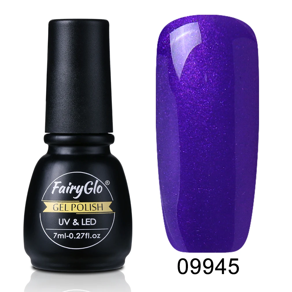 FairyGlo 7 мл гель для ногтей замачиваемый УФ светодиодный Полупостоянный Гель-лак-эмаль для ногтей Гель-лак основа Топ праймер Lucky лак чернила клей - Цвет: 09945