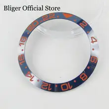 Подходят 40 мм автоматические мужские часы высокого качества 38 мм синий Безель для наручных часов кольцевая вставка