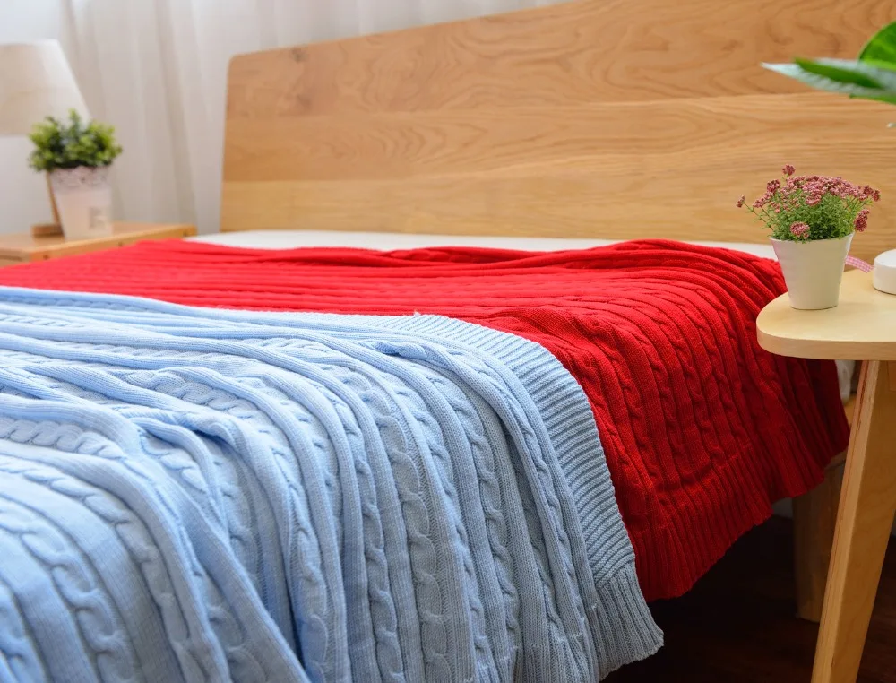 knitted throw