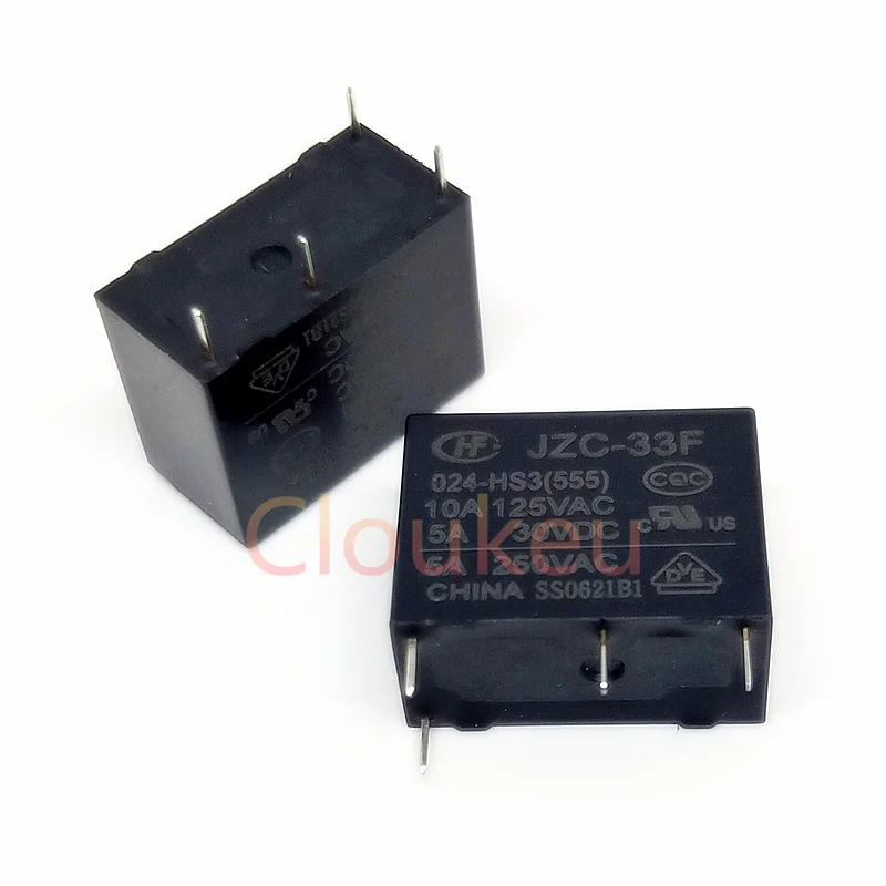 

HF33F-024-HS3 24V 5A Relay DIP4 JZC-33F-024-HS3