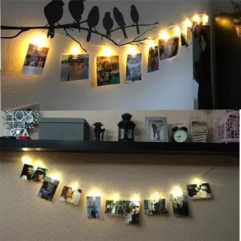 

New Quality LED Card Photo Clip Lamp Battery Box Wedding Home Decoration Party&Wedding Decoration Dropshipping #1101