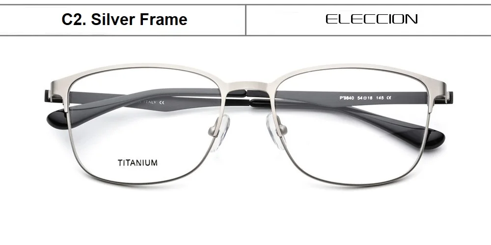 Электрическая оправа для очков из титанового сплава для мужчин, очки по рецепту, оптическая оправа для близорукости, мужские итальянские отвертки