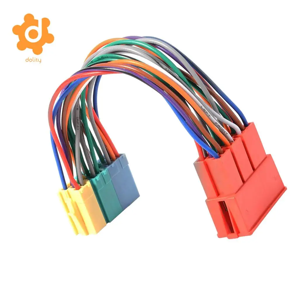 Mini ISO 20Pin Plug Extension CD Harness Cable Adapter for VW Audi A2 A3 A4