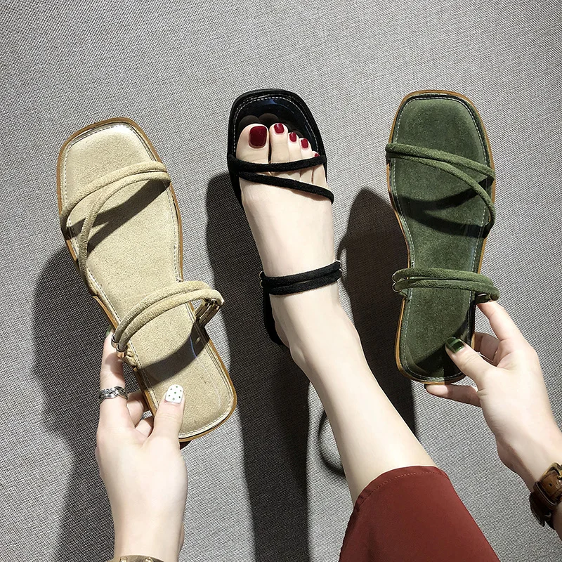 

Shoes Slippers Women Summer Slides String Bead Ladies Flip Flops 2019 Sliders Flat Flip-flops Luxury Fashion Scandals Retro PU