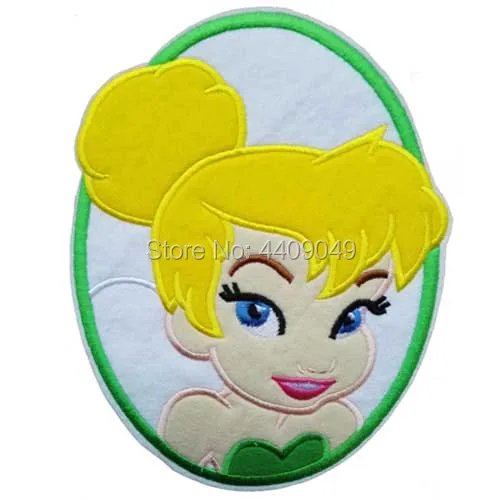 Tinkerball эльф вышитый Железный патч, мультфильм сказочный символ значок «Принцесса» Одежда патч «сделай сам» оптом
