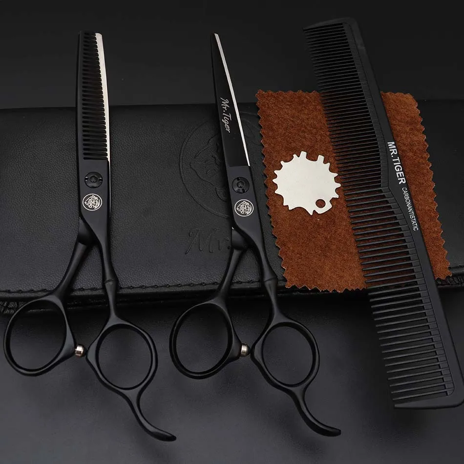 Хорошо заточенные японские 6 дюймов Парикмахерские ножницы для стрижки волос Профессиональные Парикмахерские ножницы набор 5,5 Makas бритва