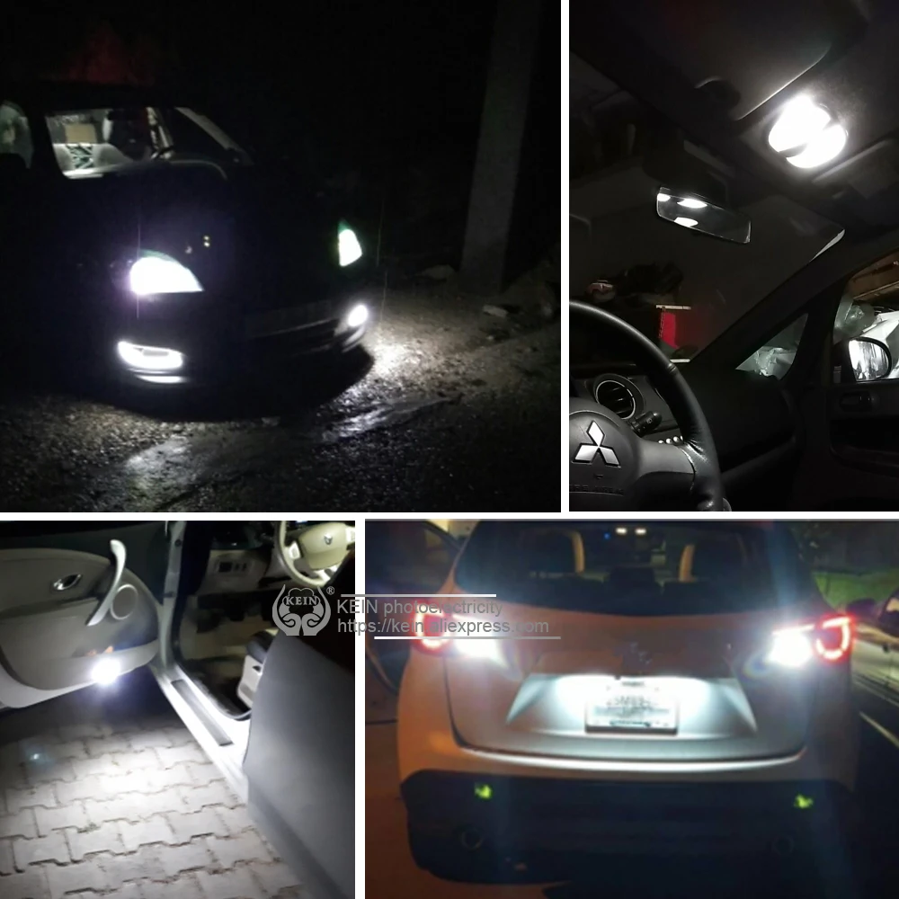 KEIN 2 шт. T10 светодиодный ные лампы W5W CANBUS супер яркие 3030 t10 194 168 автомобильные 9smd