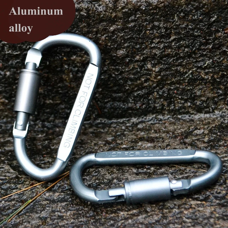 VILEAD 5 قطعة عالية الجودة سبائك الألومنيوم حلقة تسلق تسلق هوك التخييم الرحلات المشي في الهواء الطلق شجرة أداة معدنية أكياس