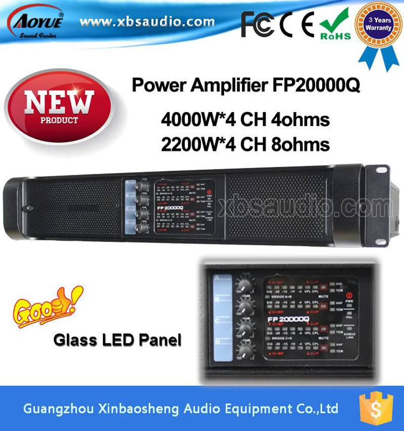 stereo Power font b audio b font amplifier fp20000q 2200w 4 which is tube amplifier and