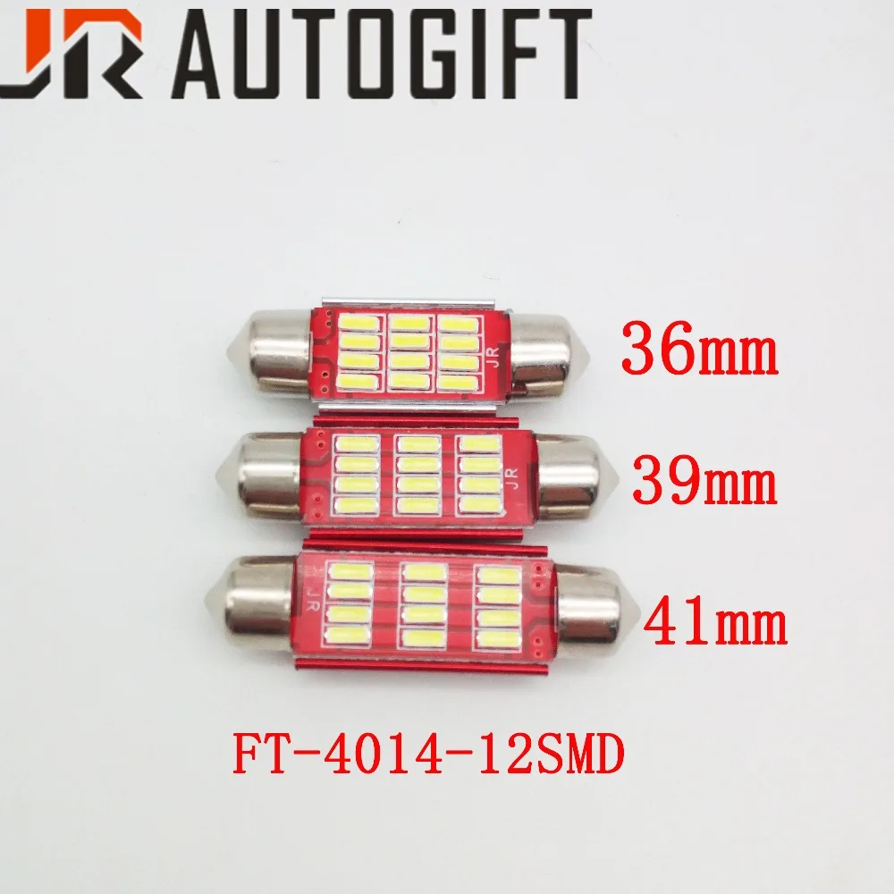 4 шт./лот светодиодная гирлянда canbus без ошибок 36 мм 39 41 купол свет 12SMD 4014